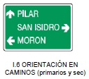 Orientación en caminos (primarios y sec.)
