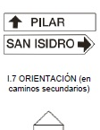 Orientación (en caminos secundarios)