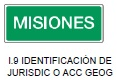 Identificación de jurisdicción o acc. geog.