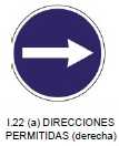 Direcciones permitidas (derecha)