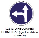 Direcciones permitidas (igual sentido o izquierdo)