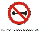 No ruidos molestos