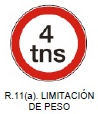 Limitación de peso