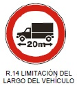 Limitación del largo del vehículo