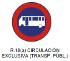 Circulación exclusiva (transp. público)