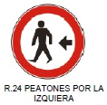 Peatones por la izquierda