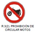 Prohibición de circular (motos)