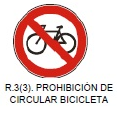 Prohibición de circular (bicicleta)