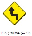 Curva (en "S")