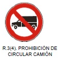 Prohibición de circular (camión)