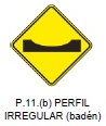 Perfil irregular (badén)