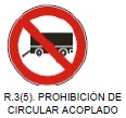 Prohibición de circular (acoplado)
