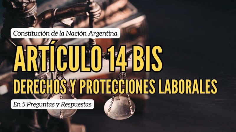 Articulo 14 Bis Derechos y Protecciones Laborales